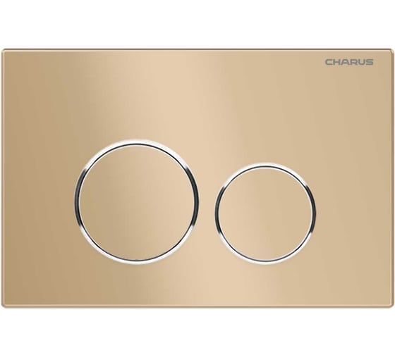 Клавиша для инсталляции CHARUS TM SPAZIO, Пластик ABS+Хромированные кольца Тип: Механический Размер: 245*165*14,5 Цвет: Матовый песок FP.330.51.01