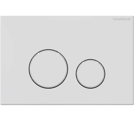 Клавиша для инсталляции CHARUS TM SPAZIO, Пластик ABS Тип: Механический Размер: 245*165*14,5 Цвет: Белый матовый FP.330.12.02