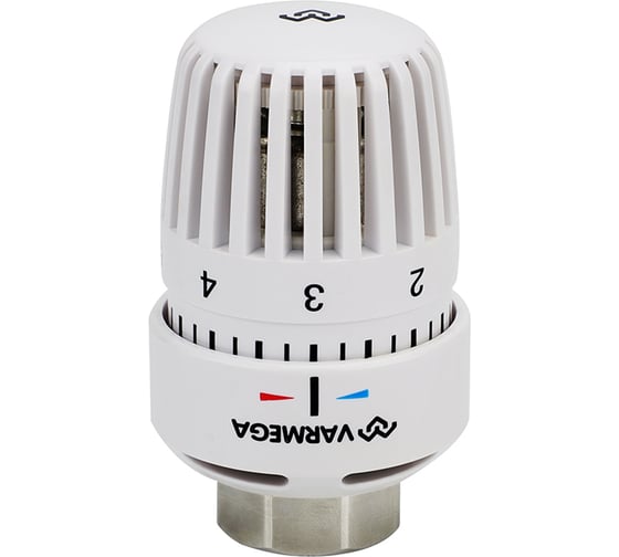 Термостатическая головка жидкостная белая Varmega M30х1.5 VM11001