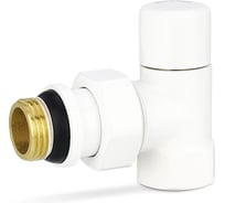 Запорный радиаторный клапан Varmega 1/2 угловой, белый, VMDV03-110404