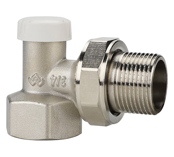 Запорный радиаторный клапан Varmega угловой 3/4 VM10203