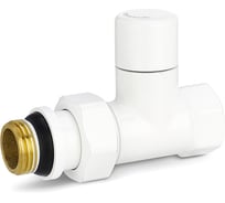 Запорный радиаторный клапан Varmega 1/2 прямой, белый, VMDV04-110404