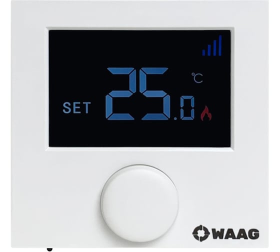 Термостат комнатный WAAG WI-FI, программируемый, 220В, белый WG.AC712.W.0