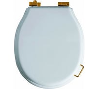 Сиденье из полиэстера SIMAS LANTE петли бронза, Soft Close LA 007 bronzo