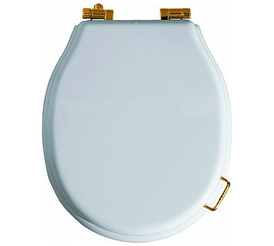 Сиденье из полиэстера SIMAS LANTE петли бронза, Soft Close LA 007 bronzo 1