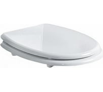 Сиденье из полиэстера SIMAS ARCADE цвет белый, петли цвет хром AR 002