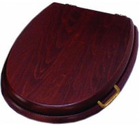 Деревянное сиденье SIMAS LANTE цвет орех, петли золото, Soft Close LA 009 oro