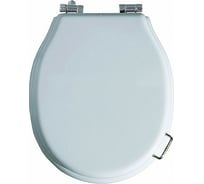 Сиденье SIMAS LANTE полиэстер, петли хром, Soft Close LA 006 cr