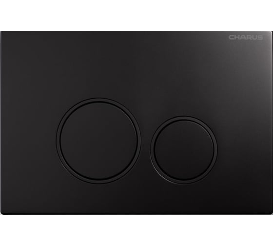 Клавиша для инсталляции CHARUS TM,  SPAZIO, Пластик ABS+черные матовые кольца, Механический, Размер: 245_165_14,5, Черный матовый FP.330.DW.02