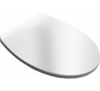 Сиденье SIMAS LFT SPAZIO цвет белый, петли хром, SoftClose SLIM LFT 006 bia