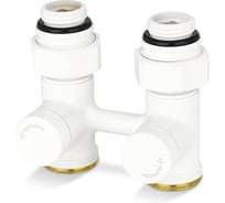 Узел нижнего подключения прямой Varmega белый, 1/2×3/4 EK, VMDV21-100415