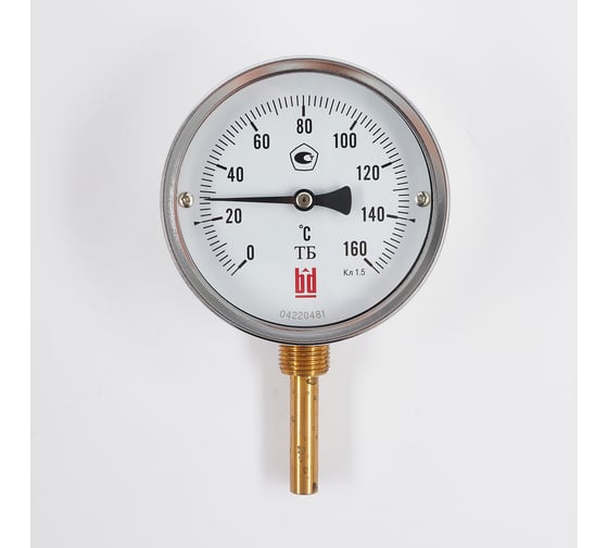 Биметаллический термометр BD ТБ 100Р/100 (0-160С), G1/2, 1.0 52513131143
