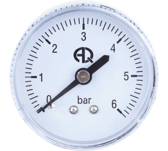 Манометр AQUALINK 50 мм, осевое подключение 1/4, 0-6 бар, 02782