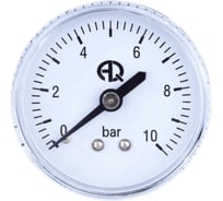 Манометр AQUALINK 50 мм, осевое подключение 1/4, 0-10 бар, 02783