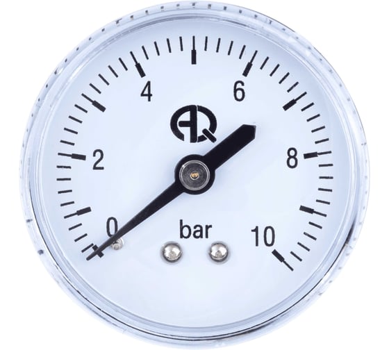Манометр AQUALINK 50 мм, осевое подключение 1/4, 0-10 бар, 02783