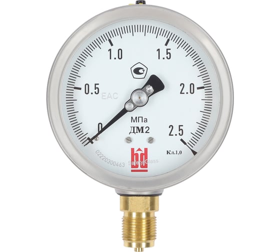 Манометр BD ДМ 2 100 Р (0-2,5) МПа, кл.1,0, G1/2 125111153017