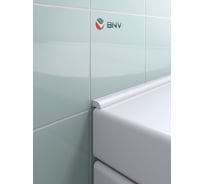 Бордюр-плинтус акриловый для ванны BNV СВ12, 75 см, прямой, белый, 4603307473438