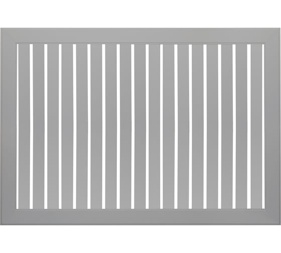 Экран для радиатора реечный Стильный Дом, 90×60 см, серый ДеЛюкс, v533089