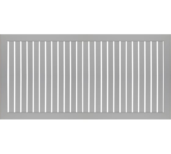 Экран для радиатора реечный Стильный Дом, 120×60 см, серый ДеЛюкс, v532860