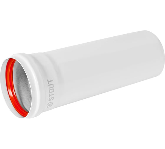 Удлинитель дымохода традиционный STOUT SCR-0080-000250 D80(п-м), L250 PEE9H4MM77DC2B