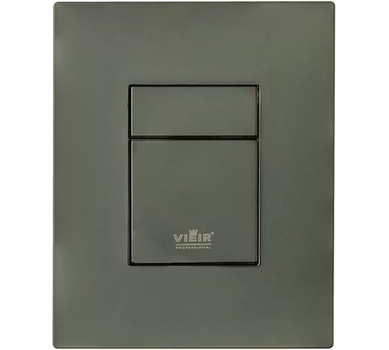 Кнопка для инсталляции с пневматическим смывным клапаном ViEiR квадратные клавиши серая VRQ67-5G (V)
