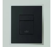 Кнопка для инсталляции с пневматическим смывным клапаном ViEiR квадратные клавиши черная VRQ67-5C (V)