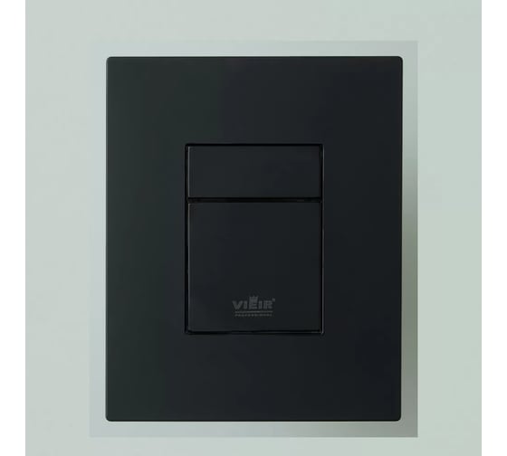 Кнопка для инсталляции с пневматическим смывным клапаном ViEiR квадратные клавиши черная VRQ67-5C (V)