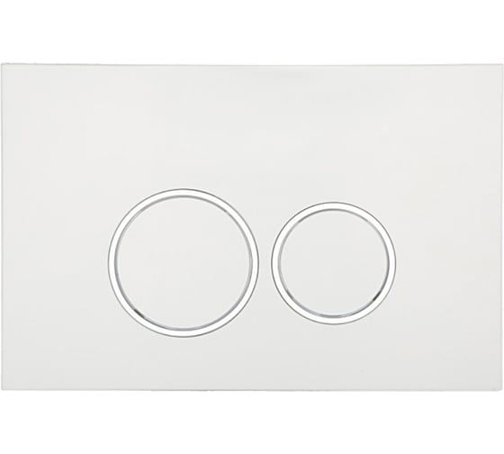 Кнопка смыва для инсталляции ViEiR механическая белый матовый круглые клавиши двухрежимная VRQ74-1F (V)