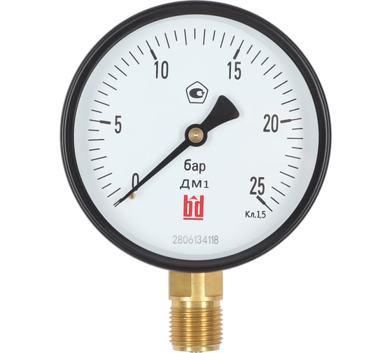 Манометр BD ДМ 1 Т2 100 Р (0-2,5) бар, класс 1,5, G1/2 11511116241911