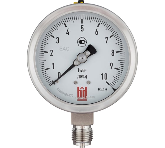 Манометр BD ДМ 4 100 Р (-1-5) кгс/см2, класс 1,0, М20х1,5 145122251539