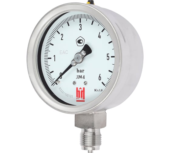 Манометр BD ДМ 4 100 Р (-1-5) бар, класс 1,0, G1/2 145122251527