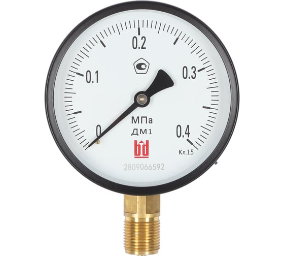 Манометр BD ДМ 1 Т2 100 Р (0-4) МПа, класс 1,5, М20х1,5 11511116241936Т2
