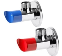 Кран угловой ViEiR хром круглый 1/2х1/2 универсальный сантехнический VP47