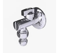 Кран угловой шаровый соединительный ViEiR 1/2 х 1/2 хром для сантехники и водоснабжения VR2030
