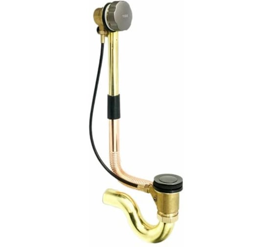 Обвязка для ванны ViEiR 1 1/2 полуавтоматическая латунная графит VRQ30G (V)