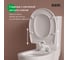 Сиденье из полипропилена IDDIS 009, микролифт (soft-close), быстросъемное 009PPSEi31 6