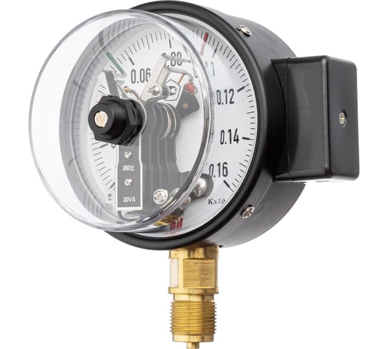 Манометр электроконтактный BD ДМЭ Т2 100 V Р (0-1,6) МПа, М20×1,5, кл. 1,5, 8952615293Т2