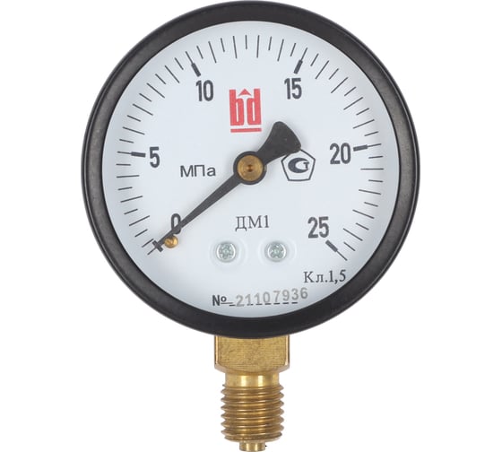 Манометр BD ДМ 1 Т2 100 Р (0-40) МПа, кл. 1,5, М20×1,5, 11511116241977Т2