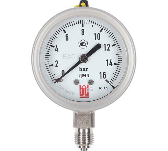 Манометр BD ДМ 3 063 Р (0-160) кгс/см², кл. 1,5, М12×1,5, 133121262936