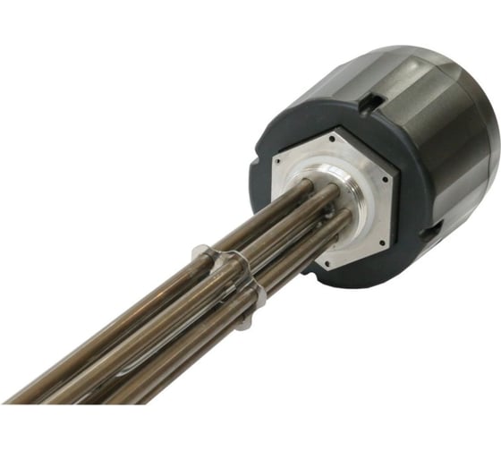 Электро.ТЭН RISPA (нерж.) с терморегулятором 6 кВт (220/380В) PROFI (подкл-Ф1 1/2/Lмонтаж=420мм) RTPr6