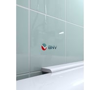Акриловый бордюр плинтус для ванны BNV СВ24 универсальный 75 см, белый цвет, глянцевая поверхность, бр_св24_750_бел