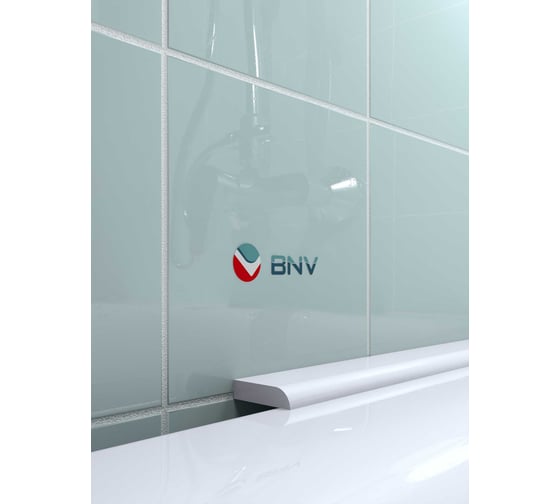 Акриловый бордюр плинтус для ванны BNV СВ24 180 см, белый цвет, глянцевая поверхность, бр_св24_1800_бел