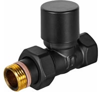 Клапан запорно-балансировочный Design черный, прямой STOUT SVLD-0001-000015B RG00943679D7HQ