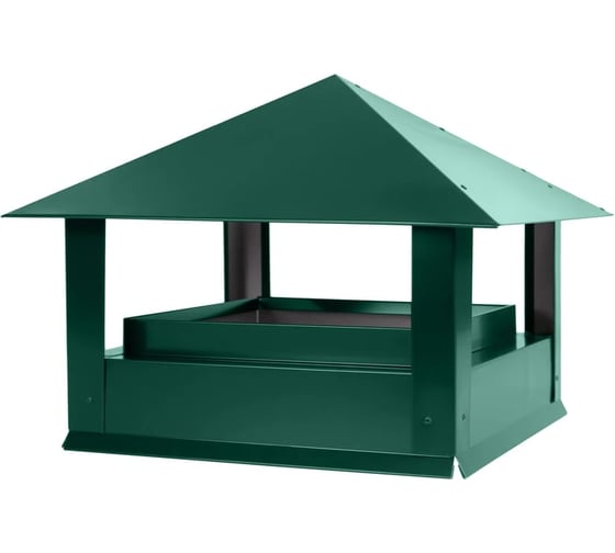 Дымник ПРОФМЕТСТИЛЬ Стандарт 520x520x450 RAL 6005 Арт. 1323