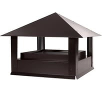 Дымник ПРОФМЕТСТИЛЬ Стандарт 520x520x450 RAL 8019 Арт. 1326