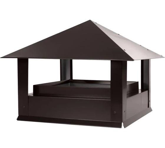 Дымник ПРОФМЕТСТИЛЬ Стандарт 520x520x450 RAL 8019 Арт. 1326