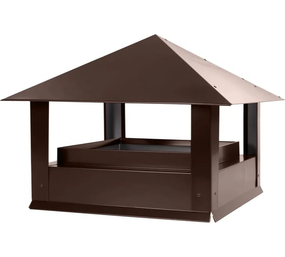 Дымник ПРОФМЕТСТИЛЬ Стандарт 520x520x450 RAL 8017 Арт. 1325