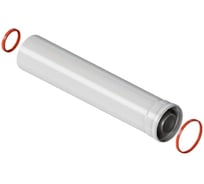 Удлинитель дымохода ROMMER INOX Line традиционный коаксиальный D60/100, L 250 мм RCA-6100-000250 PEE9H4L92M4Q2B