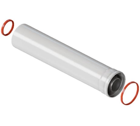 Удлинитель дымохода ROMMER INOX Line традиционный коаксиальный D60/100, L 250 мм RCA-6100-000250 PEE9H4L92M4Q2B