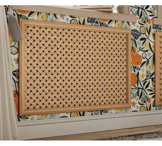 Экран для радиаторов Cosca Decor бук массив, 600x1200 мм СПБ004450